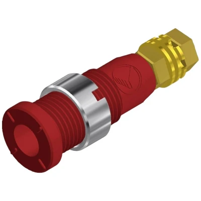 Afbeelding van SKS Hirschmann MSEB 2600 G M3 Au Veiligheids labconnector, female Bus, inbouw verticaal Stift Ø: 2 mm Rood 1 stuk(s)