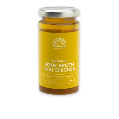 Afbeelding van Mattisson Biologische Thai Chicken Bone Broth 240 ml