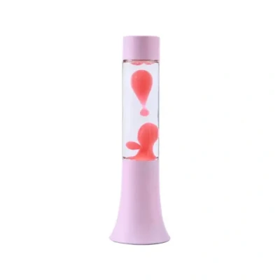 Afbeelding van I TOTAL® Kleine lavalamp met bubbeleffect, kleurrijke (pastelroze) 30 cm