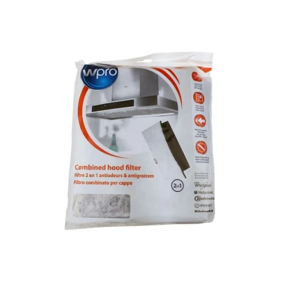 Image de Whirlpool Indesit 484000008524 vetfilter dampkap C00380049 afzuigkapfilter 2IN1 1 stuk, 470X570