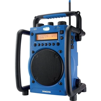 Afbeelding van Sangean U3 Stevige en robuuste AM/FM bouwradio blauw