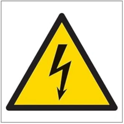 Afbeelding van VSafety elektrisch waarschuwingsbord, vierkant, zelfklevend, 200 x mm