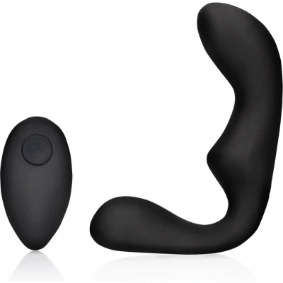 Afbeelding van Shots Ouch! OU908BLK Pointed Vibrating Prostate Massager with Remote Control Black