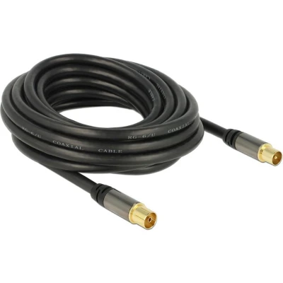 Afbeelding van DeLOCK 88925 coax kabel 5 m IEC RG 6/U Zwart