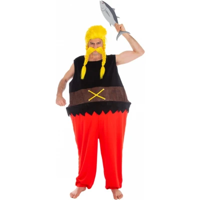 Afbeelding van Ordralphabetix Asterix en Obelix kostuum voor volwassenen, kleurrijk, L