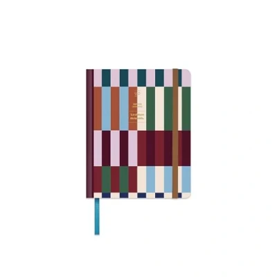 Afbeelding van UO Kopenhagen mini weekplanner (begin september 2025 en eindigt in augustus 2026), hardcover, super comfortabele 180 graden opening, zwart, strepen