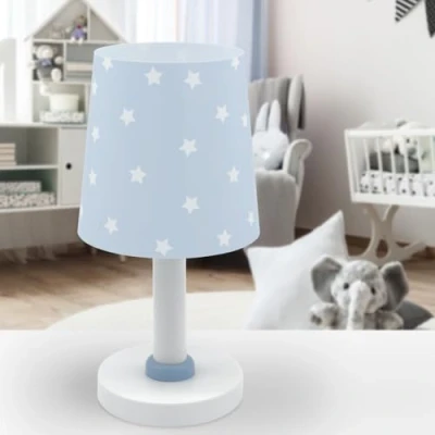 Afbeelding van Dalber Star Light 82211T Tafellamp kinderkamer E14 sterrenmotief blauw
