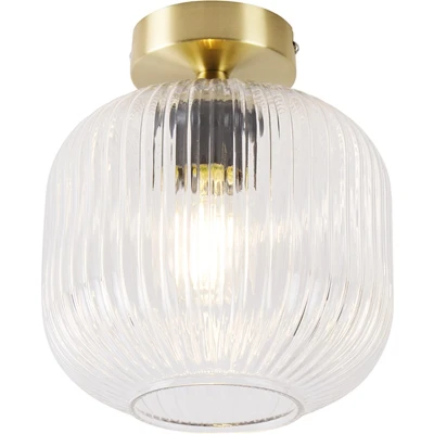 Afbeelding van QAZQA Smart plafondlamp messing incl. Wifi A60 Karel