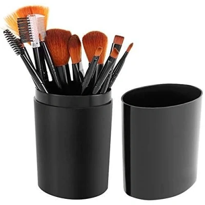 Afbeelding van Soulima Make up borstels 12 stuks zwart set