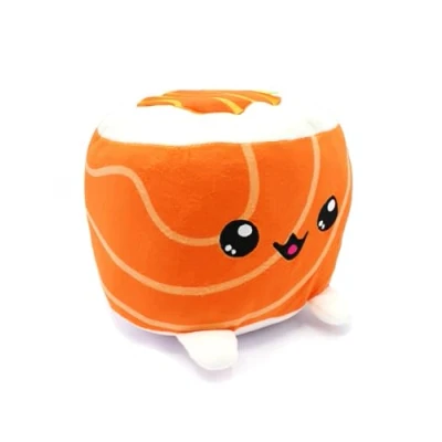 Afbeelding van Joy Toy Plushi Uramaki met zalm (geborduurd) pluche dier afmetingen: 20 x 15 cm