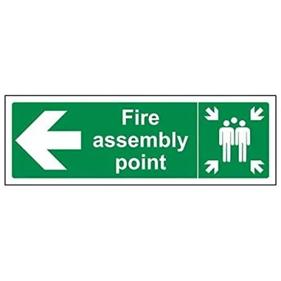 Afbeelding van VSafety Fire montagepunt links landschap 300 mm x 100 2 hard plastic
