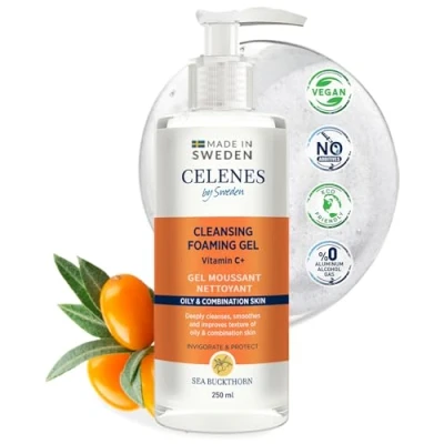 Afbeelding van Celenes by Sweden Sea Buckthorn Reinigende Schuimgel Vitamine C+ 250ml Gezichtsreiniging Reinigingsgels Vette/Gecombineerde Huid