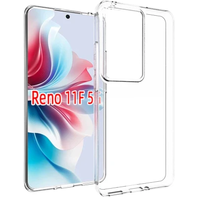 Afbeelding van Accezz Hoesje Geschikt voor Oppo Reno 11 F Siliconen Clear Backcover Transparant