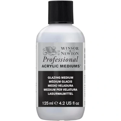 Afbeelding van Winsor &amp; Newton 3030934 Professionele acrylverf Glazing Medium, hoge dekking, kunstenaarskwaliteit, lichtecht 125ml Fles,