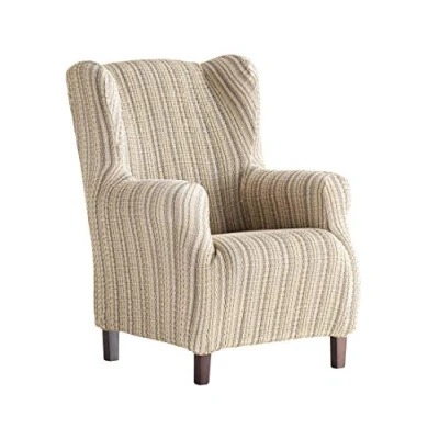 Afbeelding van Martina Home Stoelhoes, elastisch oorfauteuil 33x42x8 cm beige