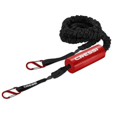 Afbeelding van Cressi SUP sleeplijn voor volwassenen, uniseks, zwart/neon, 20 cm