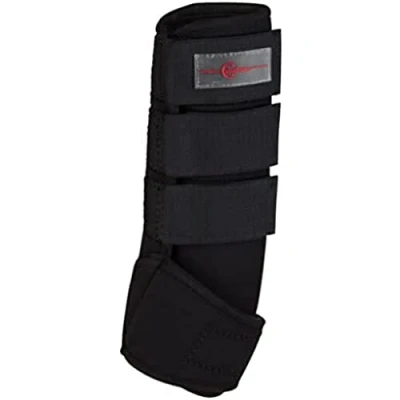 Image de Kerbl Protèges Tendons Synthétique Caoutchouc Set de 4 Noir Poney