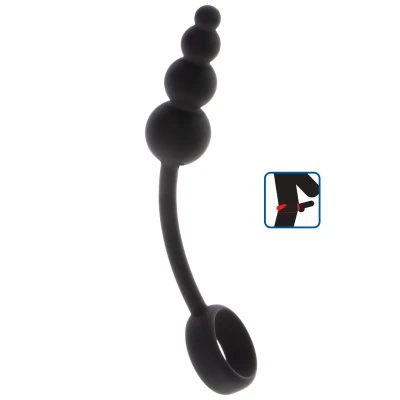 Afbeelding van ToyJoy Manpower Anal Plug &amp; Cock Ring Zwart