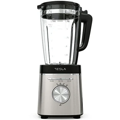 Afbeelding van Tesla BL601BX Blender 1,75L voor op aanrecht 1400 W Zwart, Roestvrijstaal