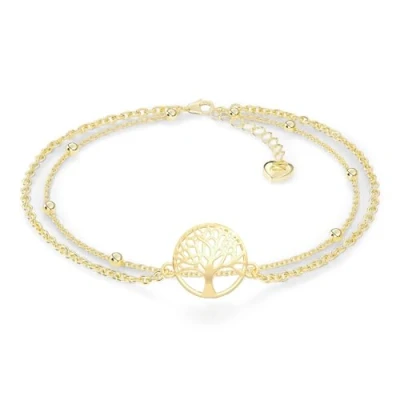 Afbeelding van SERASAR Infinity armband voor dames, 925 Sterling zilver met 18 karaat echt gouden coating, verschillende kleuren, lengte verstelbaar, inclusief sieradendoosje, zilver, Geen edelsteen