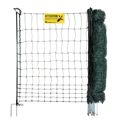 Afbeelding van horizont strongLine Camping hondenhek, 50 m, extra hoog, 120 cm, elektrificeerbaar, 15 glasvezelharingen, tuinhek, mobiele hondenomheining