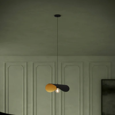 Afbeelding van Eglo Saceda Hanglamp Zwart / Goud 390393