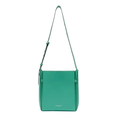 Afbeelding van LIEBESKIND BERLIN Leren Schoudertas Kodiaq Sheep Hilla Hobo Bag Jade Groene