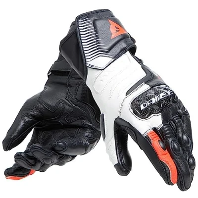 Afbeelding van Dainese Carbon 4 Long Lady Leather Gloves Black White Red L Maat Handschoen