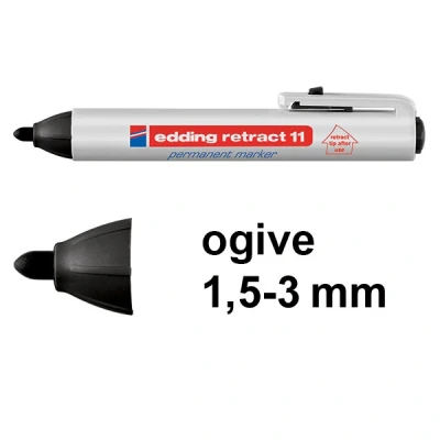 Image de Marqueur permanent Edding Retract E 11