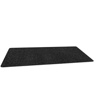Afbeelding van ANRO Mischa Deurmat, vuilvangmat, deurmat voor buiten, antislip, binnen en zwart, 80 x 120 cm