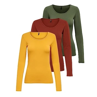 Afbeelding van Only Onllive Love Life L/S Oneck Top Noos JRS Dames T shirt