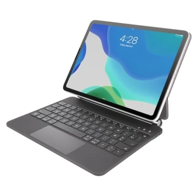 Afbeelding van Rii Toetsenbord voor iPad Air 4/5/6 en Pro 11, magnetisch elegant design met trackpad, 7 retro lichtmodi, verbeterde game werkervaring, zwart