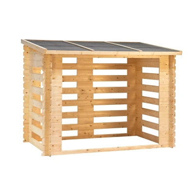 Afbeelding van Openhaard Hout Berging Brandr 238x115x183 cm