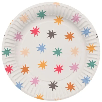 Afbeelding van Folat Borden Starburst (23 cm) 8 stuks