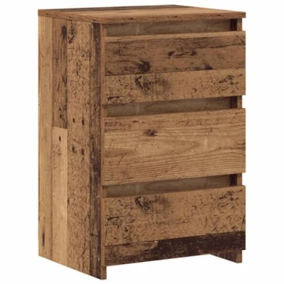 Image de vidaXL Tables de chevet 2 pcs vieux bois 40x35x62,5 cm ingénierie856523