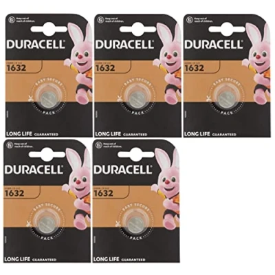 Afbeelding van 10 Stuks (10 Blister a 1St) Duracell CR1632 125mAh 3V Lithium Knoopcel Batterij
