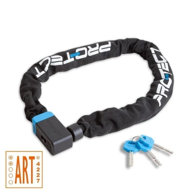 Afbeelding van Pro Tect Cubic ART2 Kettingslot Premium Kwaliteit 9mm x 95cm Gehard staal 2100g Fietsslot E bike slot Brommerslot