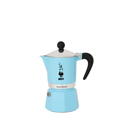 Afbeelding van Bialetti Rainbow Azzurro Percolator 200ml 3 kops