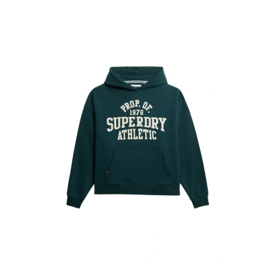 Afbeelding van Superdry Athletic Essentials Hoodie, Dames, Maat: 40, Dark pine green