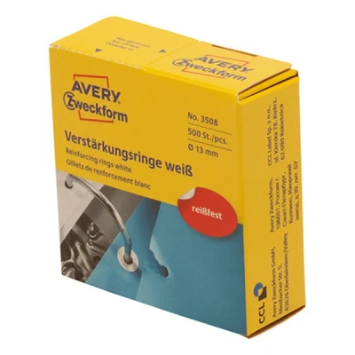 Image de AVERY Zweckform Oeillets de renforcement 13 mm, Blanc Contenu: 500 pièces 3508