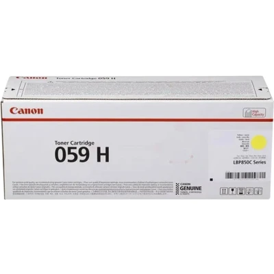 Afbeelding van Canon 059H Y Toner Geel Hoge capaciteit