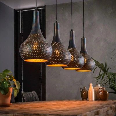 Afbeelding van AnLi Style Hanglamp 4L punch kegel