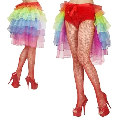 Afbeelding van &quot;Burleske meerkleurige tutu voor vrouwen Verkleedattribuut One size&quot;