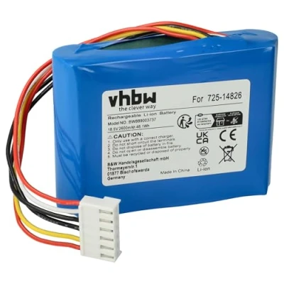 Afbeelding van vhbw 1 x accu compatibel met Robomow RK 1000, 2000, 2000 PRO, RK1000, RK1000 PRO robotmaaier, 2600 mAh, 18,5 V, Li Ion