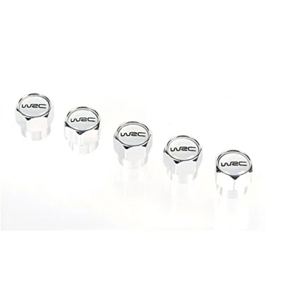 Image de Wrc 5 bouchons de valve aluminium blanc