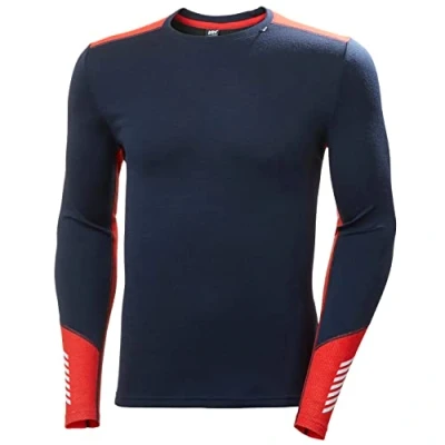 Afbeelding van Helly Hansen Men Lifa Merino Midweight Crew Navy maat XL