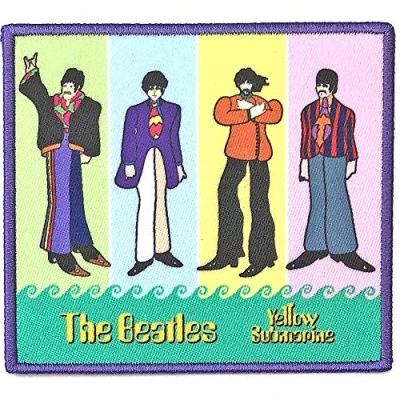 Afbeelding van The Beatles Yellow Submarine Band In Stripes Patch Multicolours