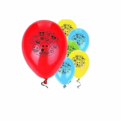 Afbeelding van Ballon Emoji 8 stuks