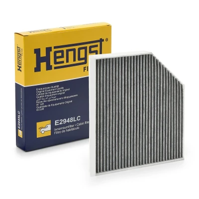 Afbeelding van HENGST filter E2948LC Interieurfilter Carbon 279 241 35 AUDI: Q5, A4 B8 Avant, A5 Sportback, PORSCHE: Macan