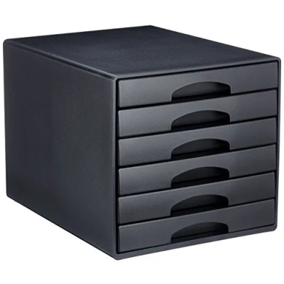 Afbeelding van Leitz A4 archiefblok, 6 laden, zwart, Plus, 52120095